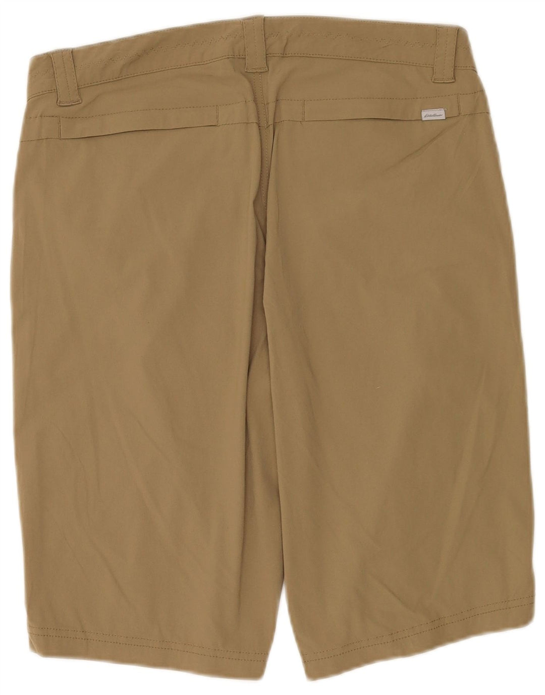 Pantaloncini casual da donna Eddie Bauer US 8 Medium W32 cotone kaki