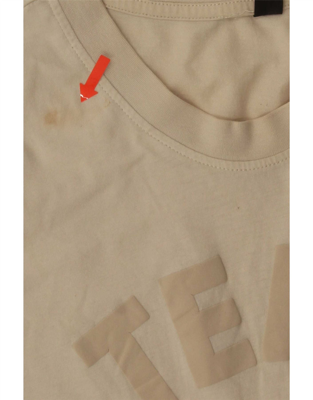 Maglietta grafica da uomo Adidas Top grande beige
