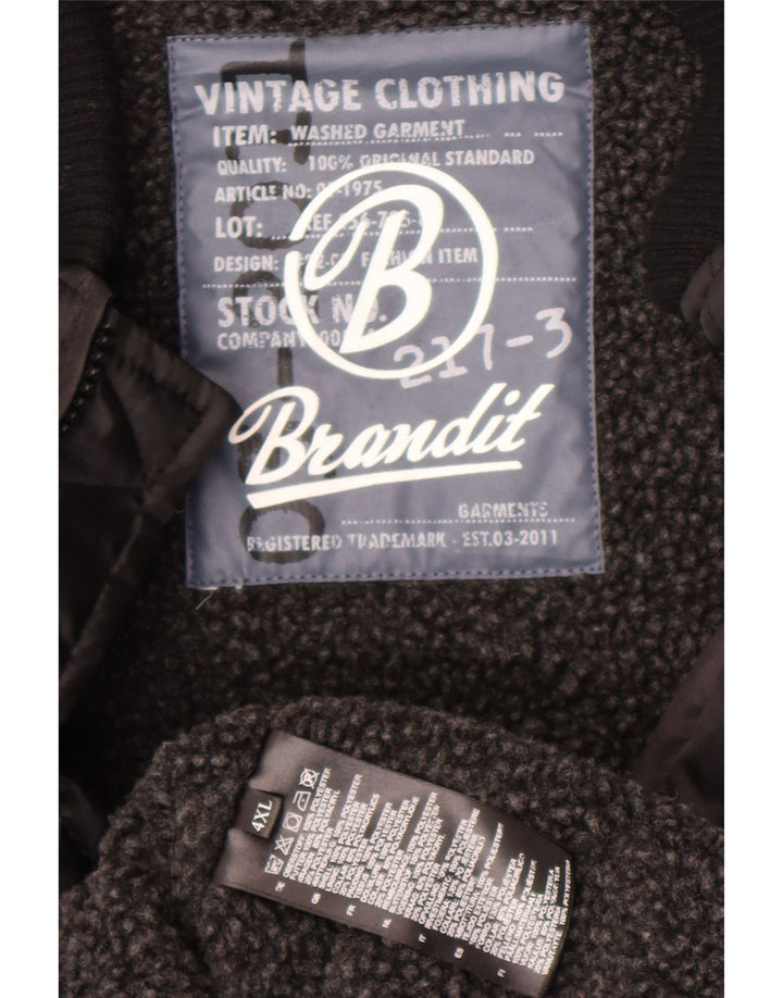 Giacca imbottita foderata da uomo Brandit UK 48 4XL poliestere nero