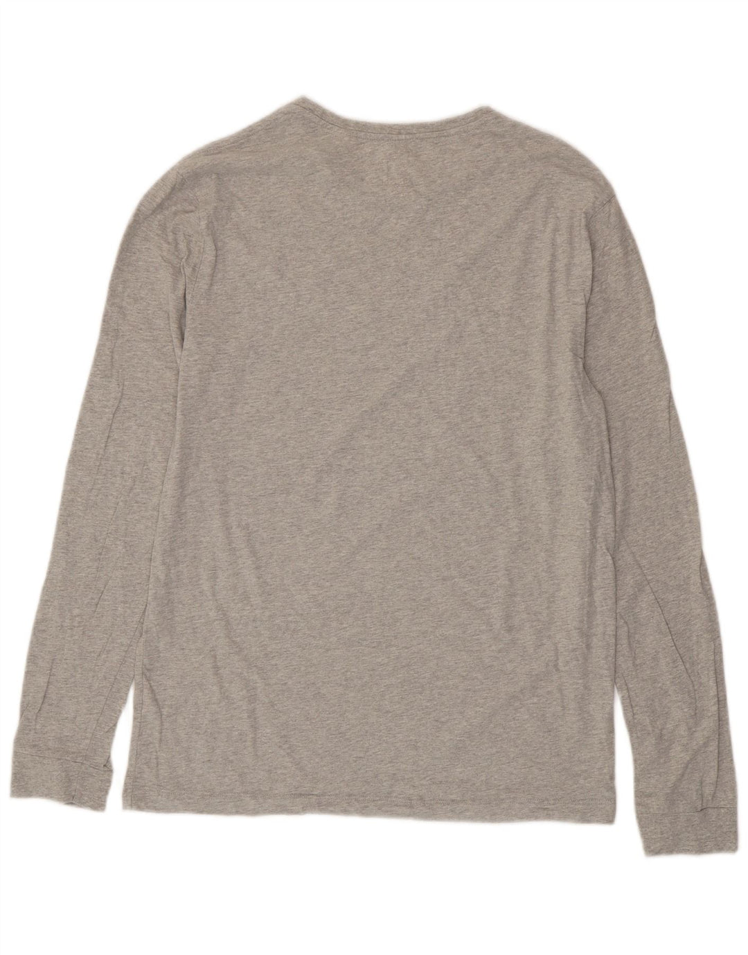 JACK WILLS Top da uomo a maniche lunghe in cotone grigio medio