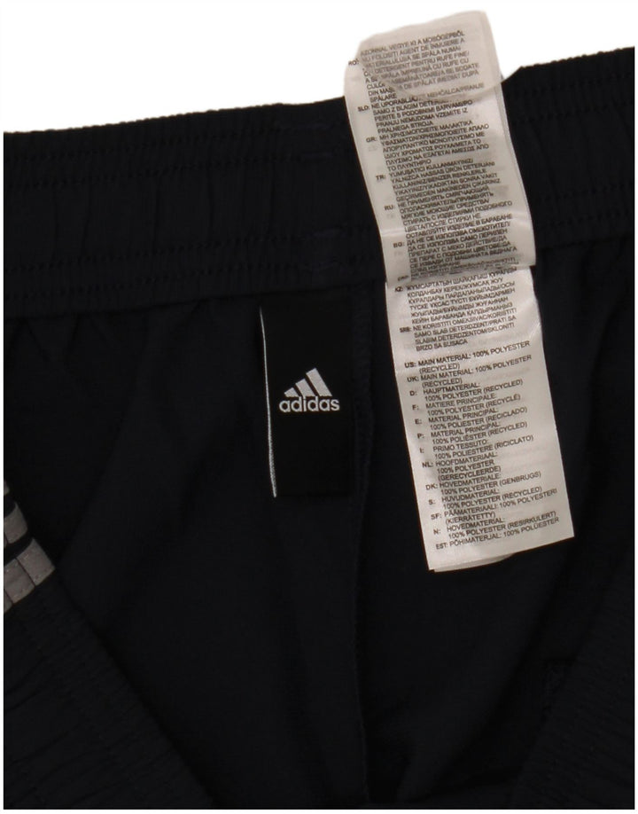 Pantaloncini sportivi da uomo Adidas medi sportivi in poliestere blu navy