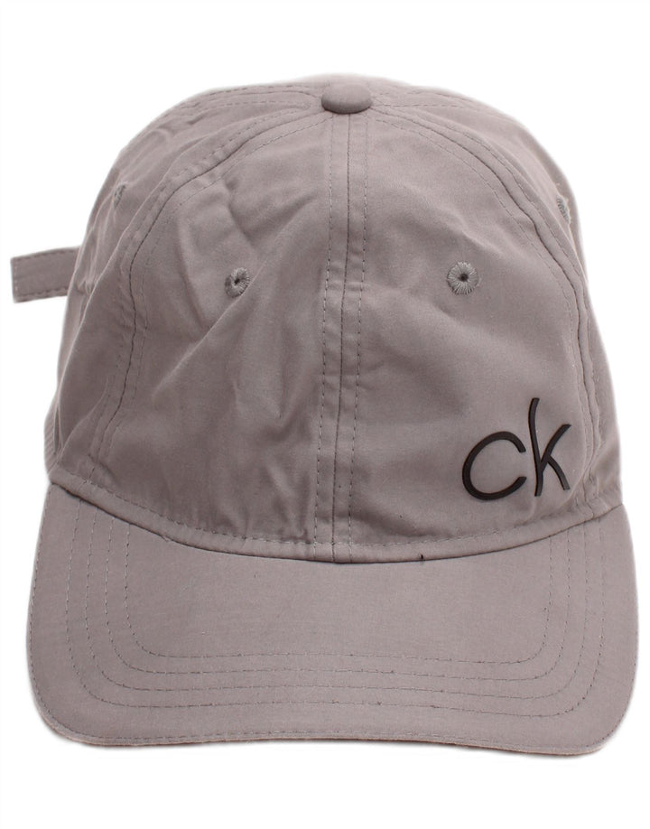 Berretto da baseball grafico da uomo Calvin Klein taglia unica poliestere grigio