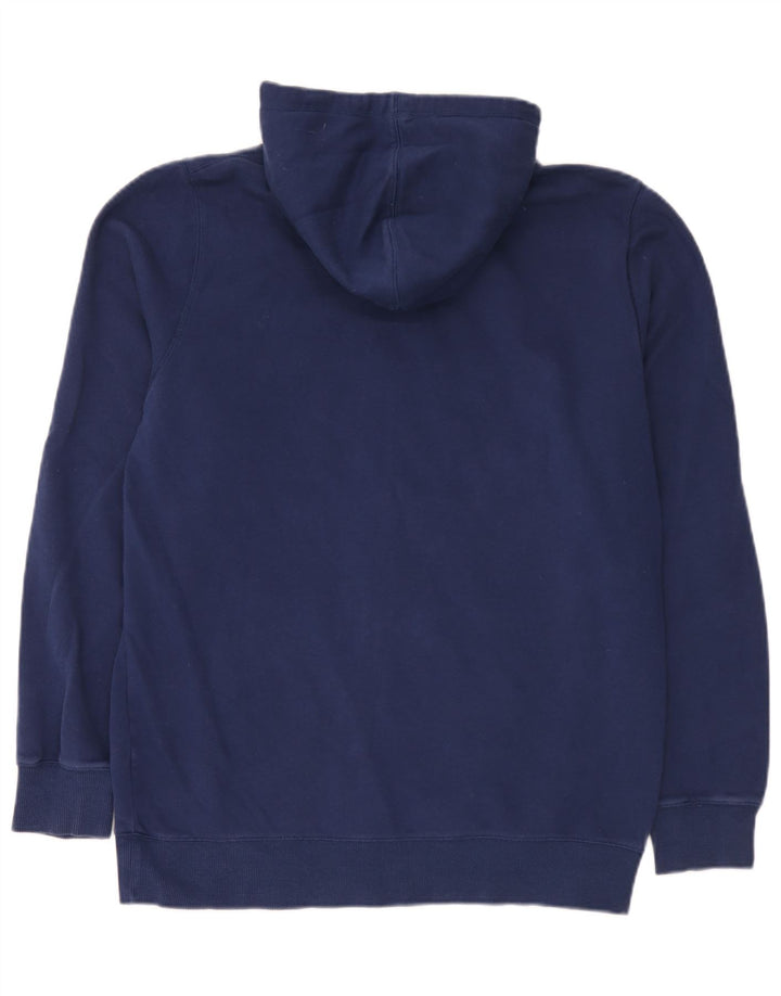 Felpa con cappuccio e zip da uomo Under Armour grande in cotone blu