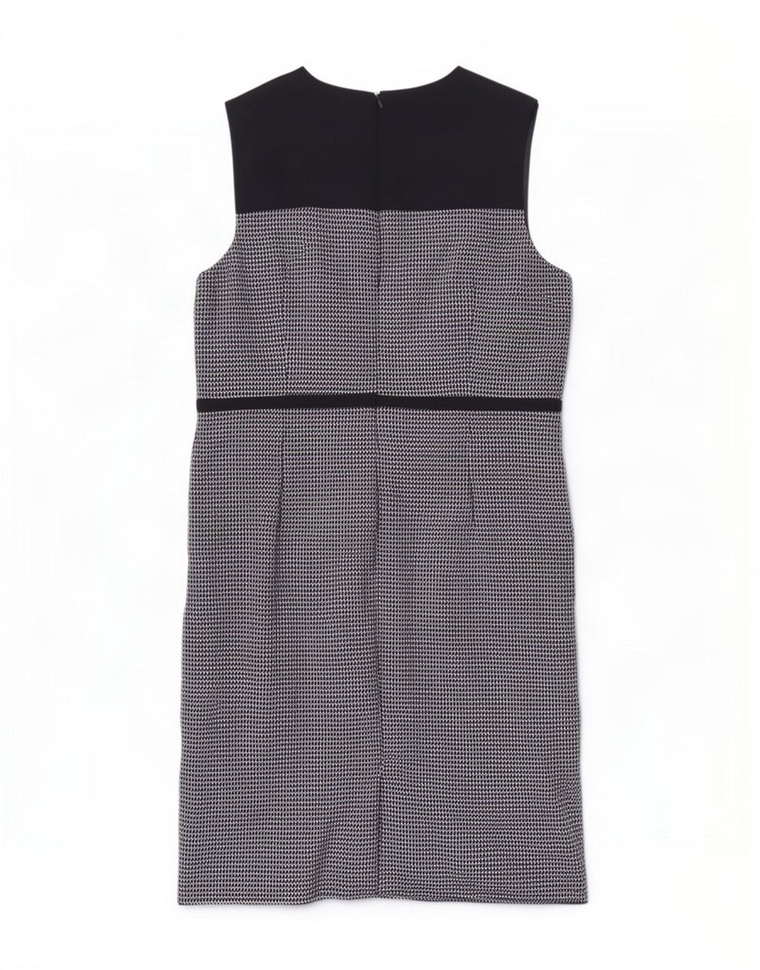 Abito tubino senza maniche da donna Hobbs UK 18 XL poliestere nero a quadri