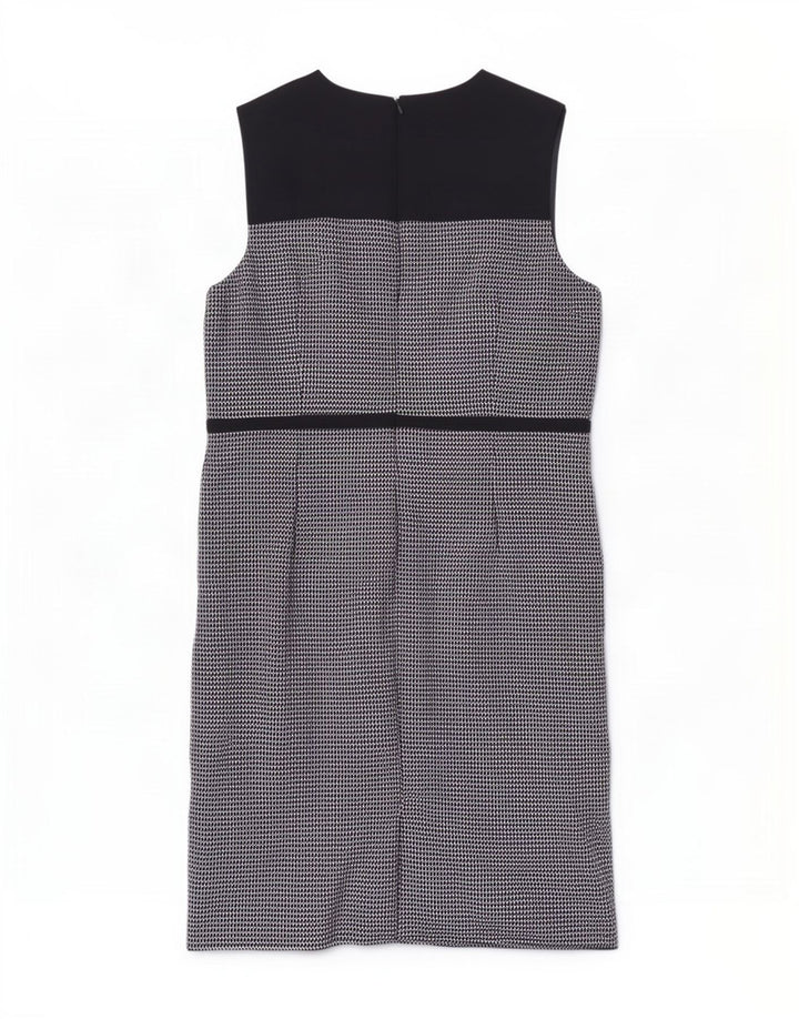 Abito tubino senza maniche da donna Hobbs UK 18 XL poliestere nero a quadri