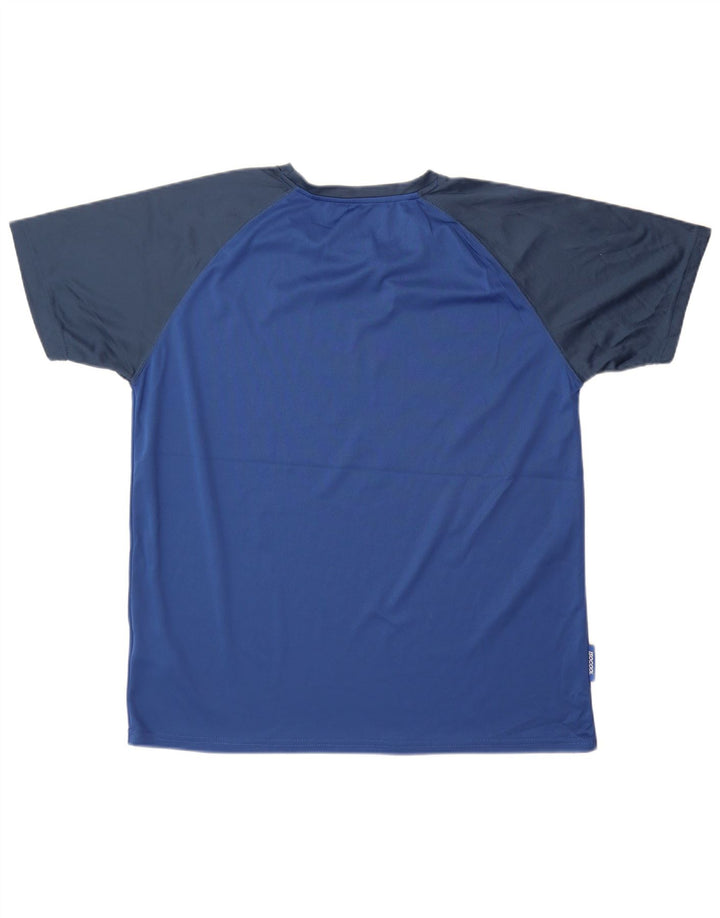 T-shirt IsoCool da uomo Mountain Warehouse Top XL in poliestere color block blu