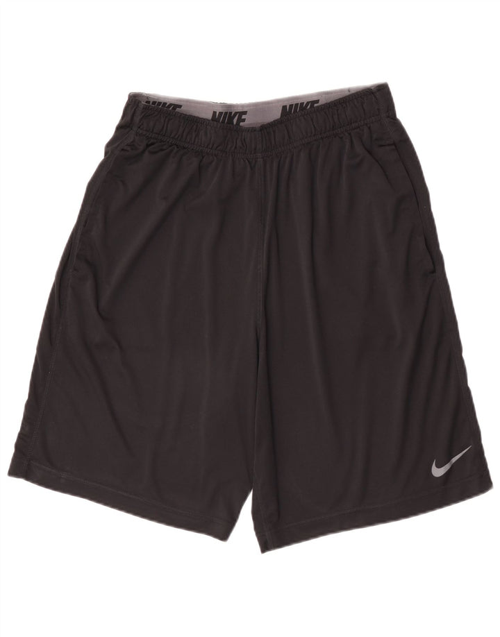 Pantaloncini sportivi Nike Dri Fit da uomo, poliestere medio nero