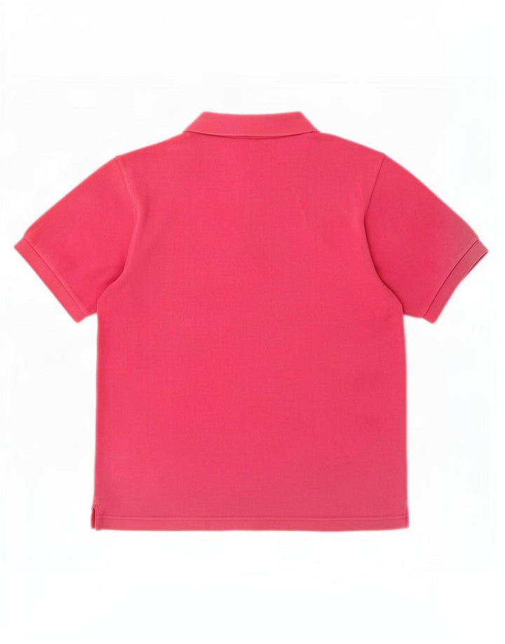 Polo da uomo Champion in cotone rosa medio