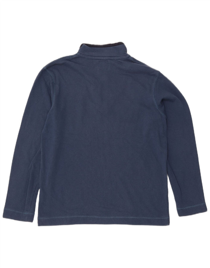 JOULES Felpa da uomo con zip e collo maglione medio blu navy in cotone