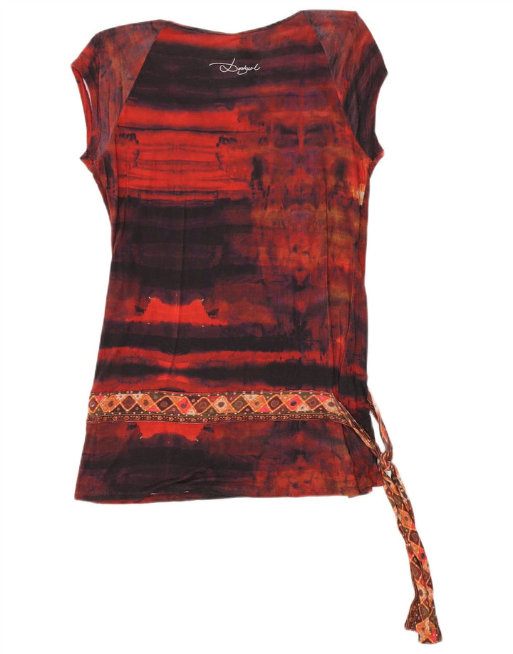 Desigual Camicetta con motivo astratto da donna Top UK 18 XL Rosso