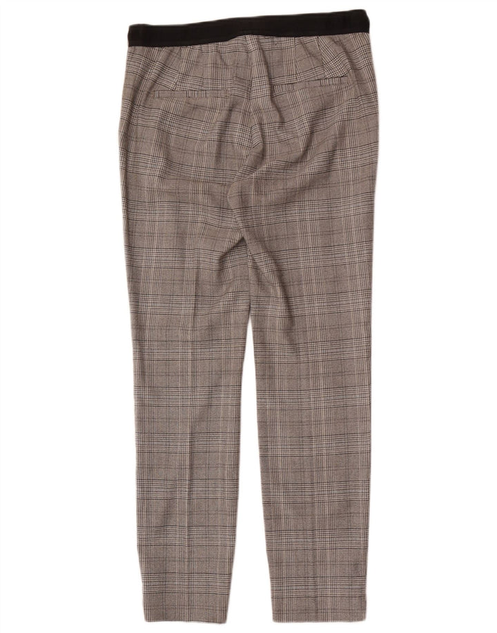 Pantaloni chino slim da donna Zara medi W28 L28 pied de poule grigi