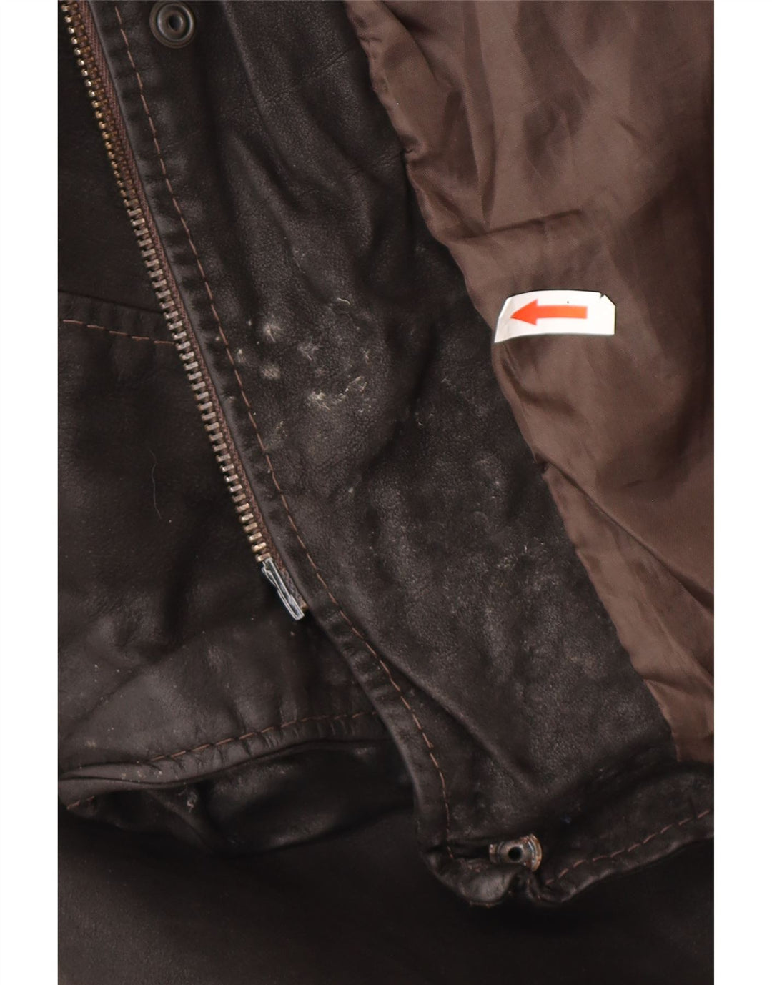 Giacca in pelle vintage da uomo IT 52 XL Nera