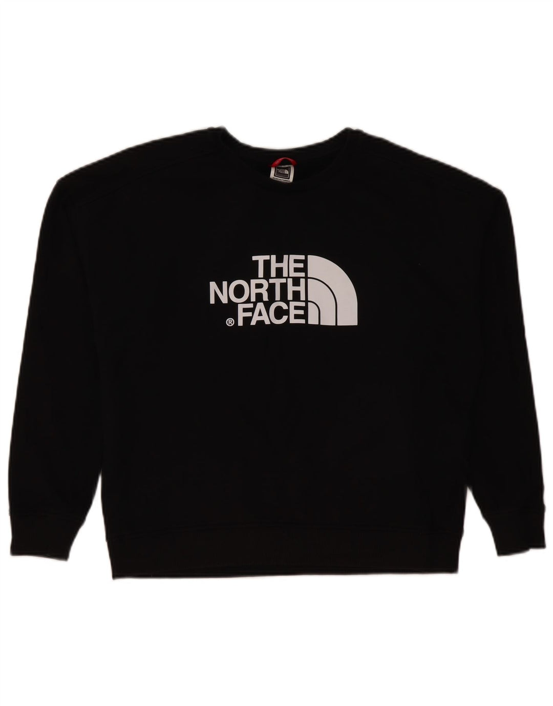 Felpa da donna con grafica corta The North Face, taglia UK 16, grande, nera