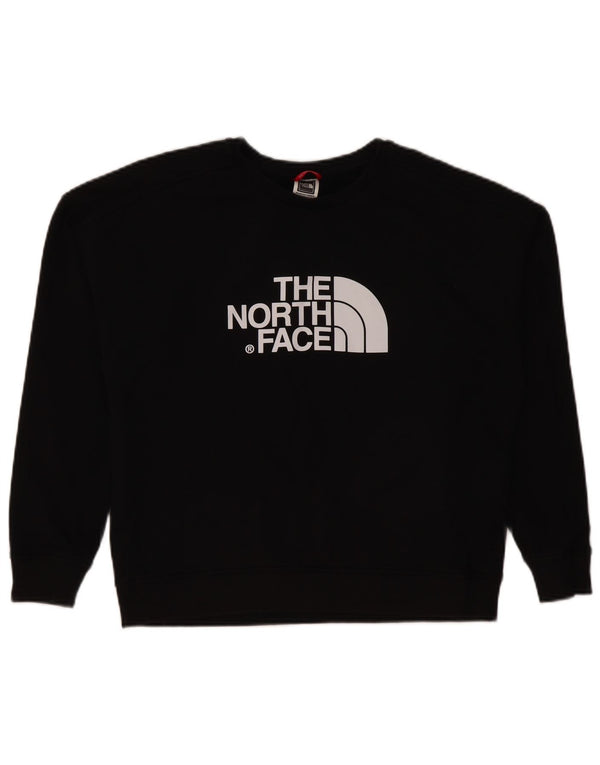 Felpa da donna con grafica corta The North Face, taglia UK 16, grande, nera