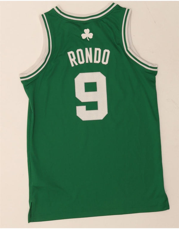 Canotta grafica Adidas da ragazzo Celtics 13-14 anni in poliestere verde