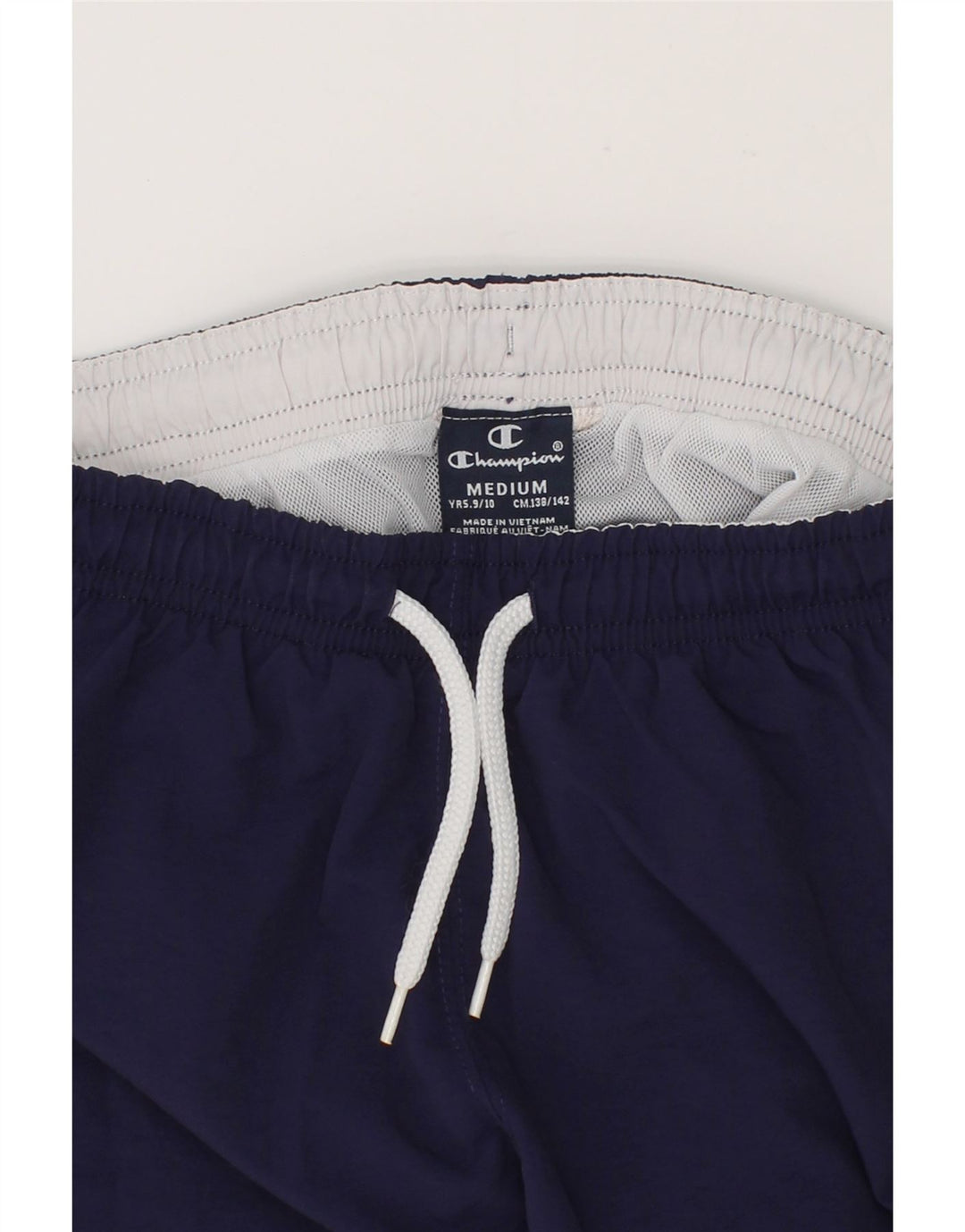 CHAMPION Boys Sport Shorts 9-10 Years Medium Navy Blue Vintage Champion and Second-Hand Champion from Messina Hembry 