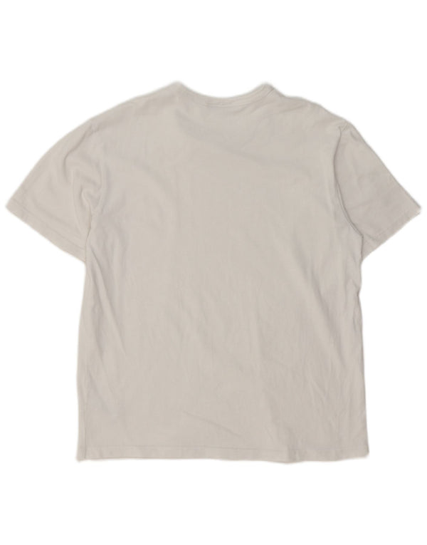 ZARA T-shirt Uomo Top Cotone Bianco Medio