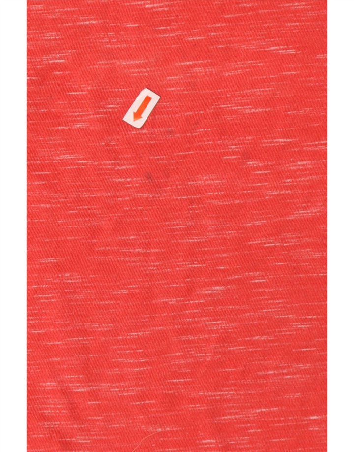 Canotta da uomo SUPERDRY in cotone screziato rosso medio