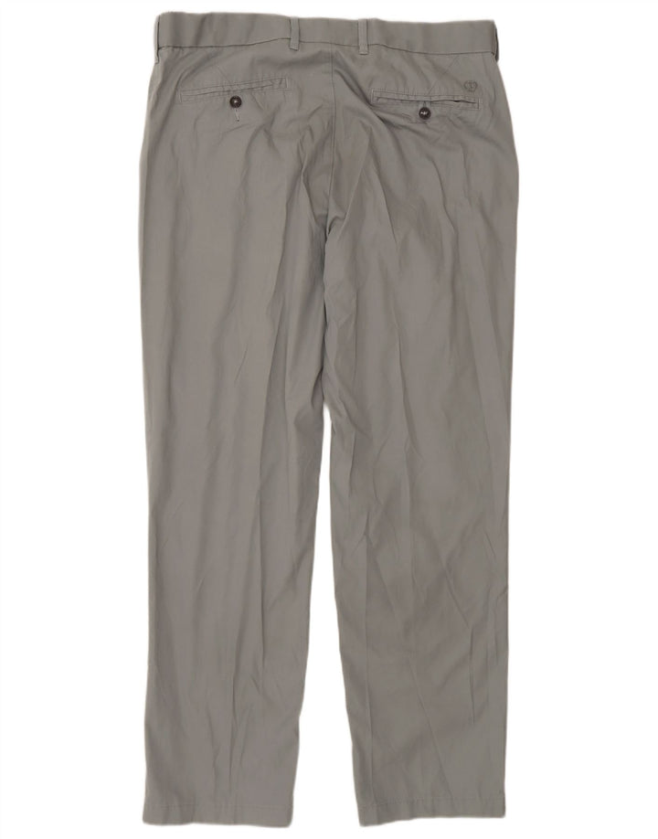 Pantaloni chino regolari da uomo Marks & Spencer W36 L31 cotone grigio