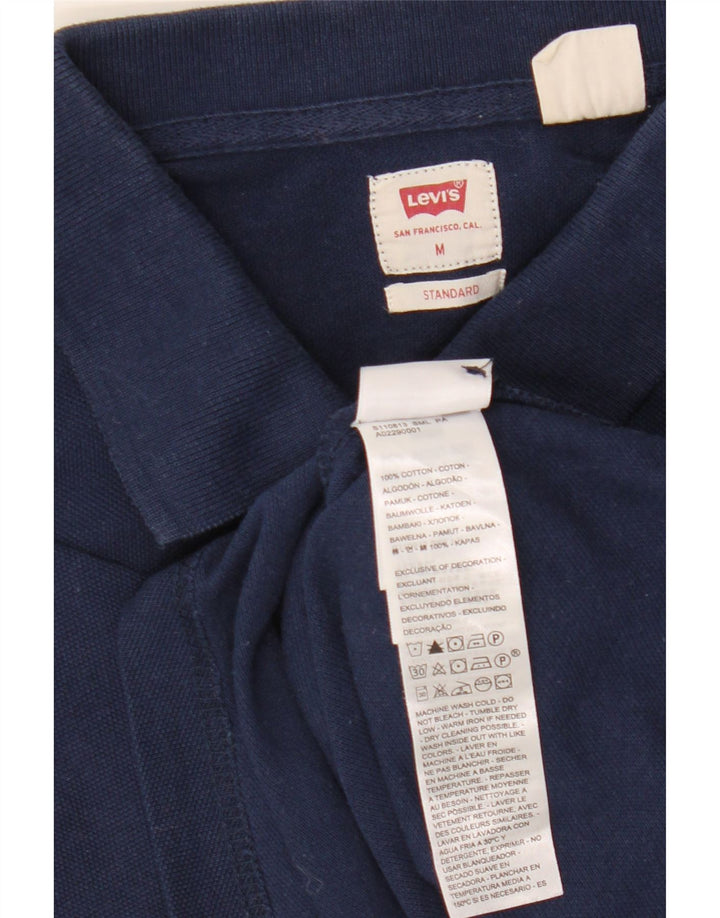 Polo standard da uomo Levi's in cotone blu navy medio