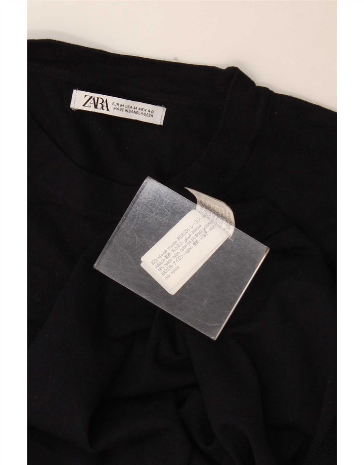 Maglione Zara da uomo girocollo in viscosa blu navy medio