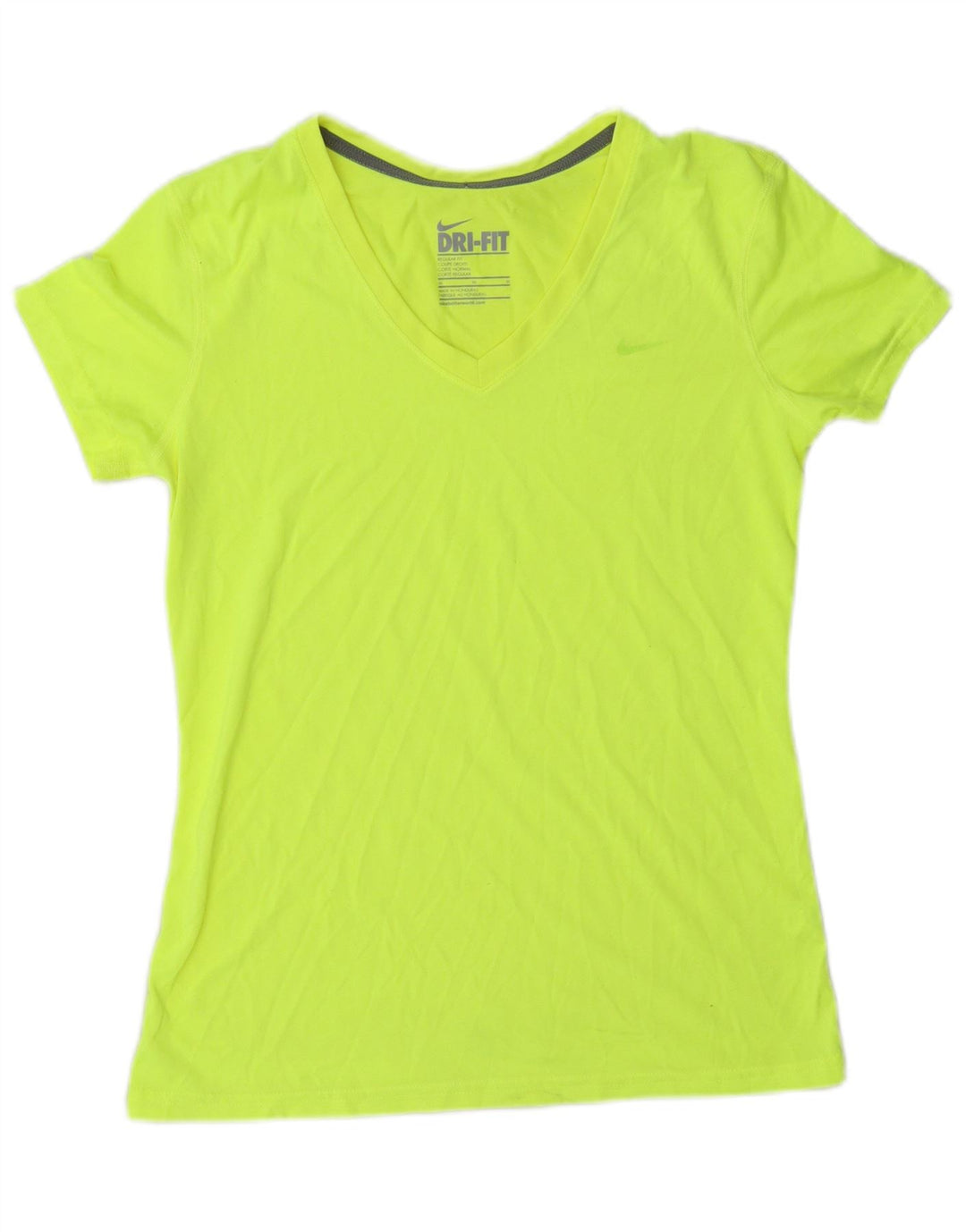 Maglietta Nike Dri Fit Regular da donna, taglia UK 12, verde medio