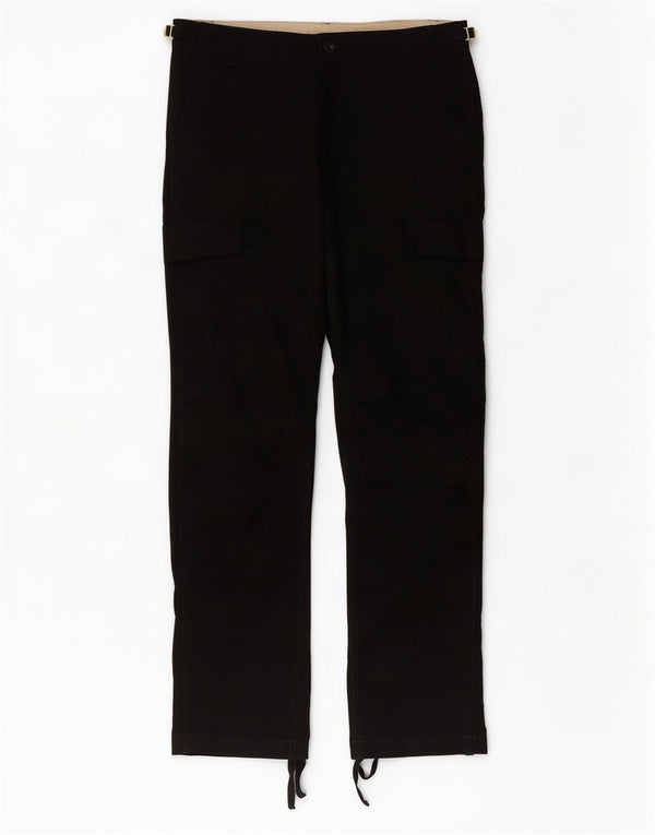 Pantaloni cargo dritti da uomo Carhartt W34 L34 cotone nero