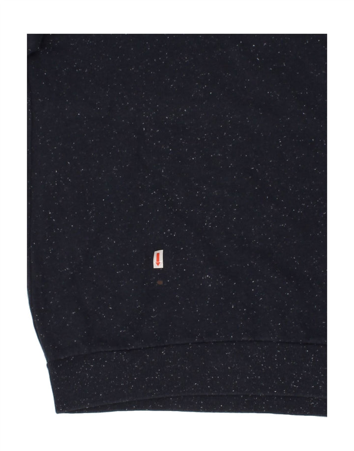 JACK WILLS Mens Sweatshirt Jumper Small Navy Blue Flecked Cotton Vintage Jack Wills and Second-Hand Jack Wills from Messina Hembry 