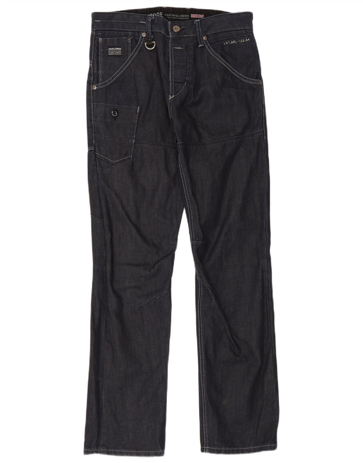 Jeans dritti cargo da uomo Jack & Jones W32 L33 blu navy