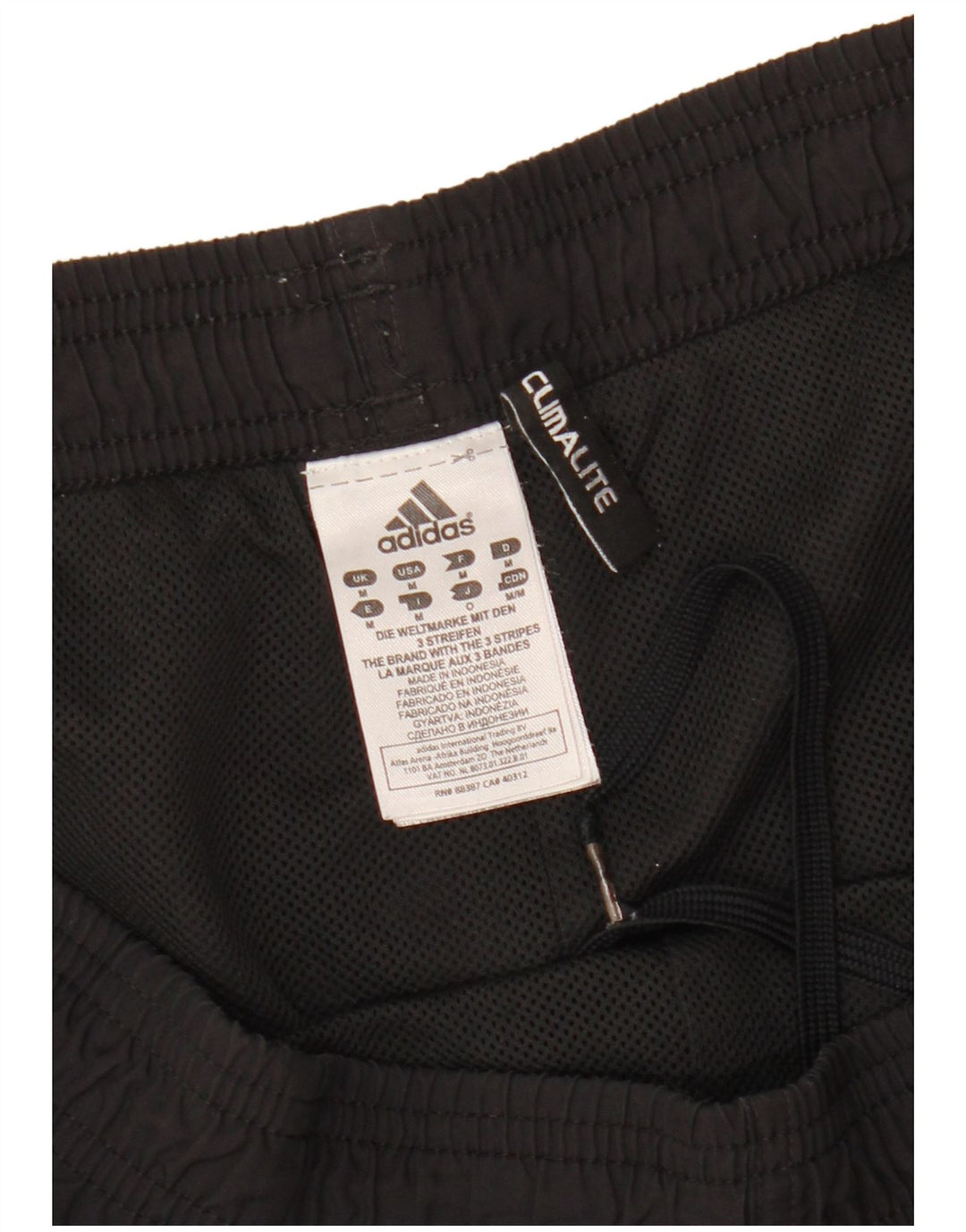 Pantaloncini sportivi Adidas Climalite da uomo medio poliestere nero