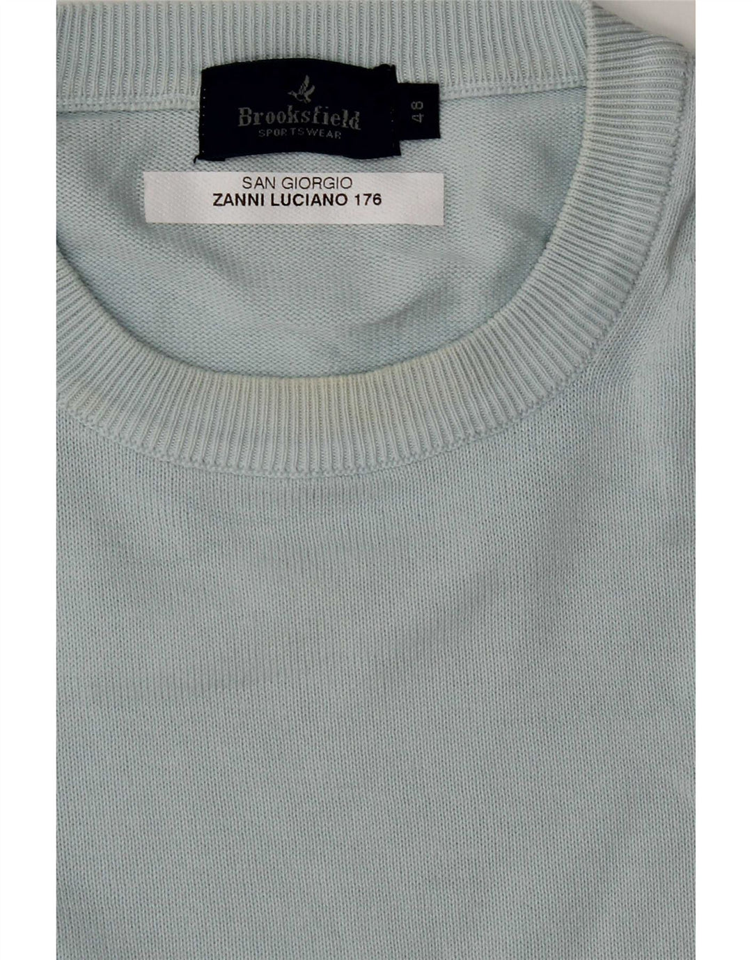 Maglione maglione girocollo da uomo Brooksfield IT 48 Blu medio