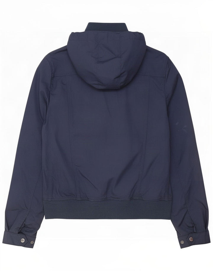 Giacca antipioggia da donna Woolrich UK 12 Large in nylon blu navy