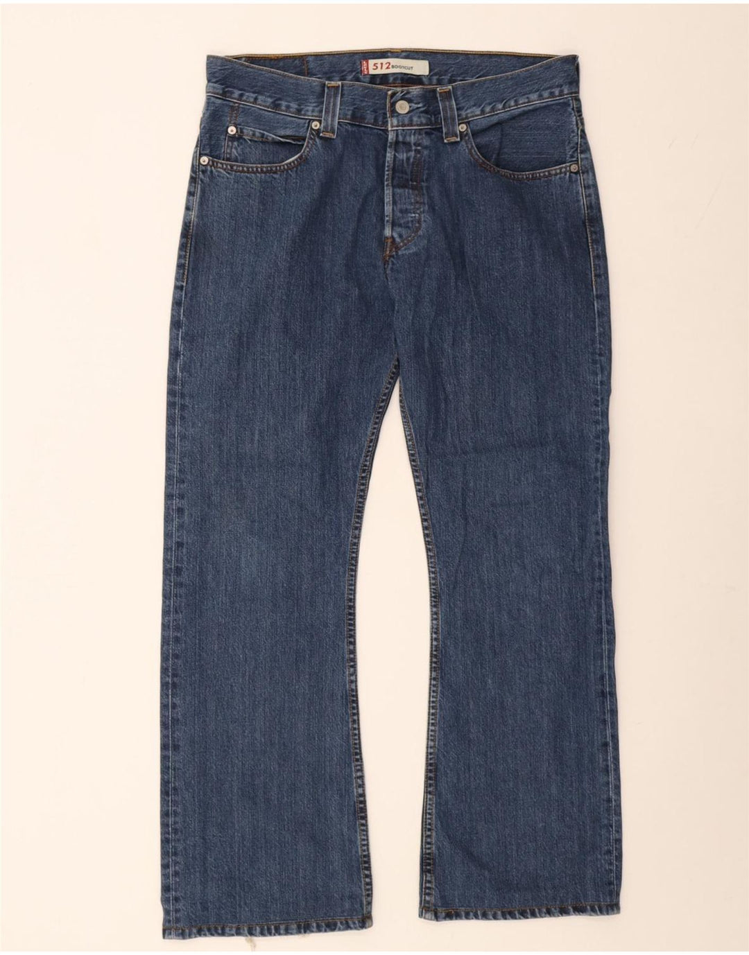 Jeans Levi's Uomo 512 Bootcut W34 L32 Cotone Blu