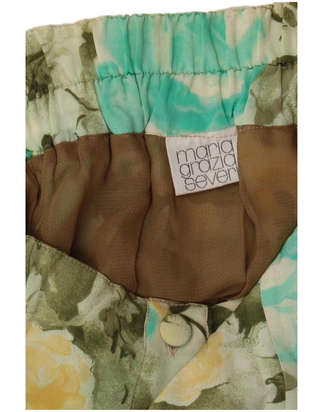 MARIA GRAZIA SEVERI Gonna Svasata Donna IT 42 Media W30 Verde Floreale