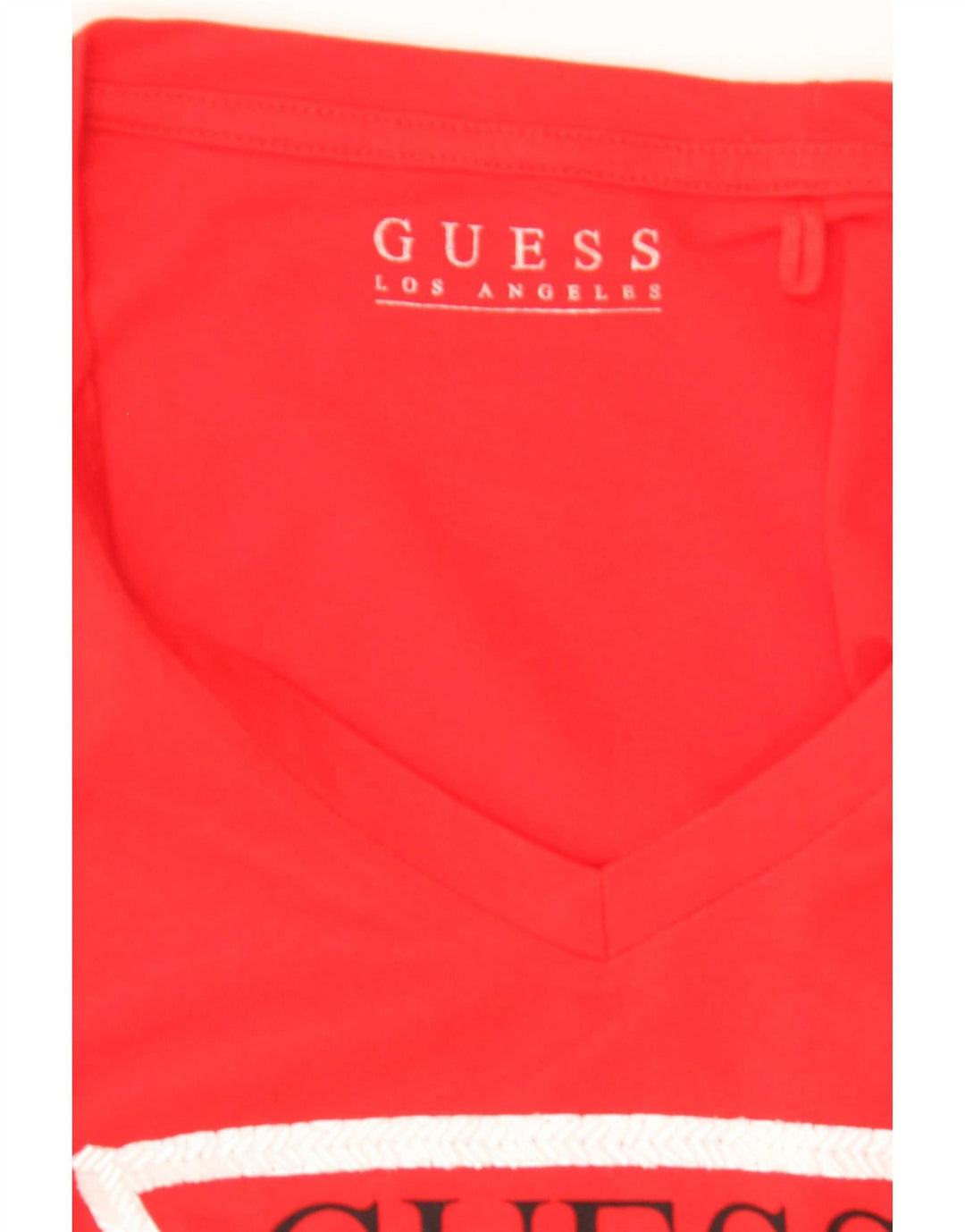 Guess T-shirt grafica da donna Top UK 12 Medium Rosso