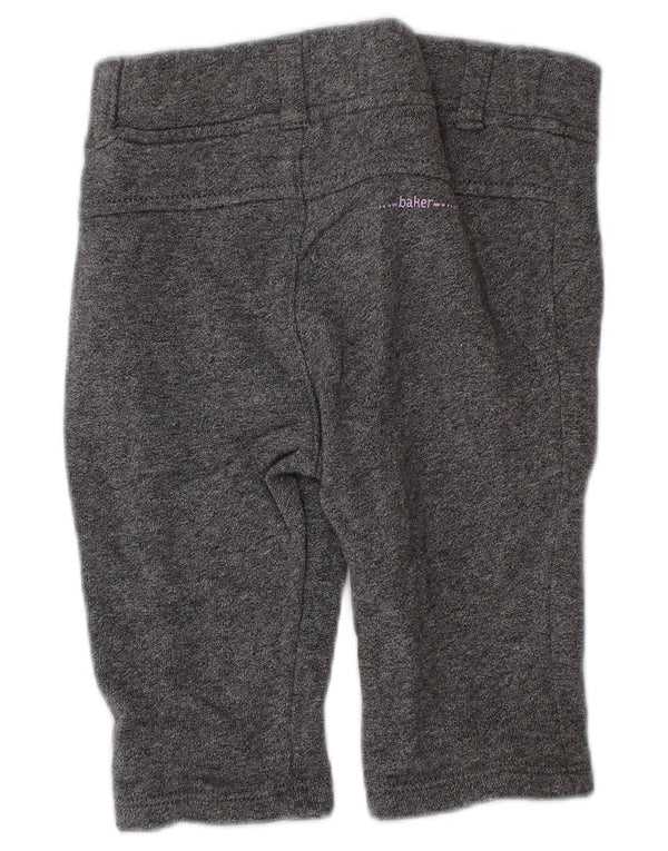 Ted Baker Pantaloni chino dritti per neonata 3-6 mesi W18 L7 cotone grigio