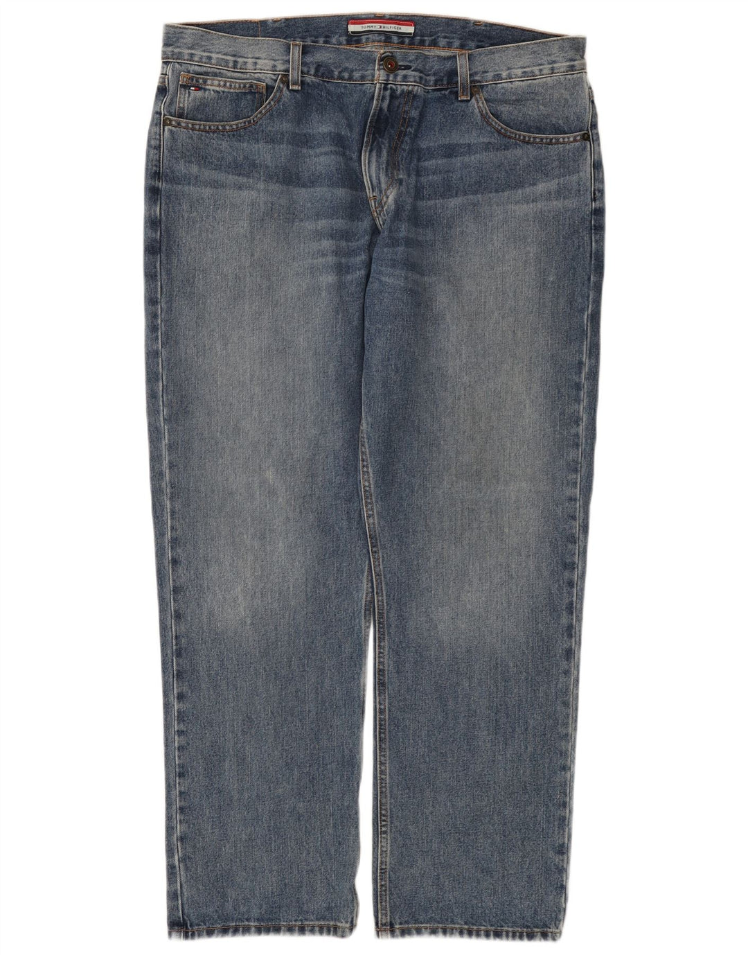 Jeans dritti da uomo Tommy Hilfiger W38 L30 cotone blu