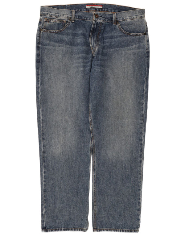 Jeans dritti da uomo Tommy Hilfiger W38 L30 cotone blu