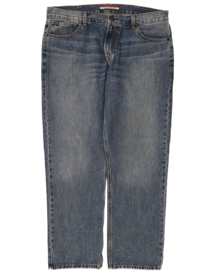 Jeans dritti da uomo Tommy Hilfiger W38 L30 cotone blu