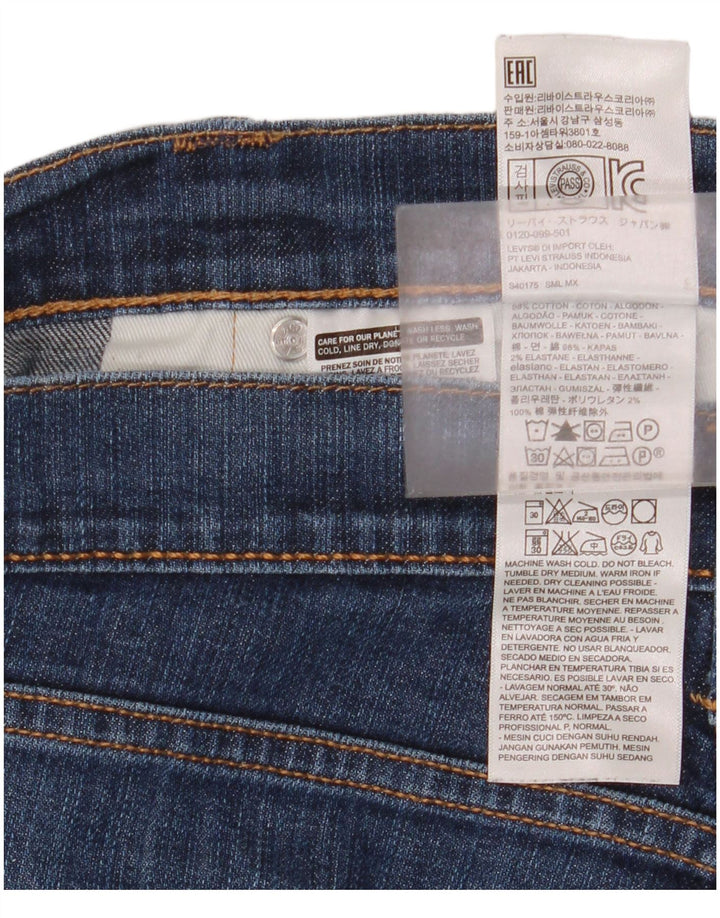 Jeans dritti da uomo Levi's W33 L30 in cotone blu