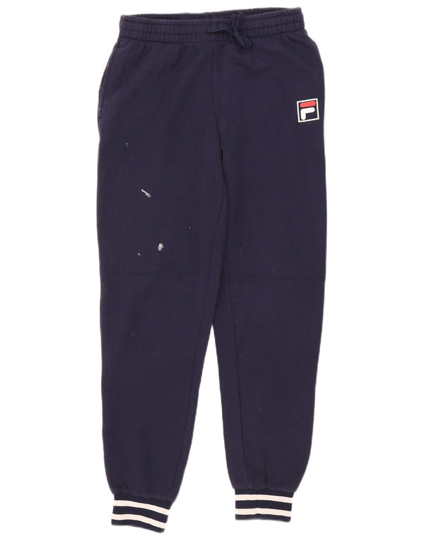 Fila Pantaloni da tuta da uomo Joggers Small Blu Navy Cotone