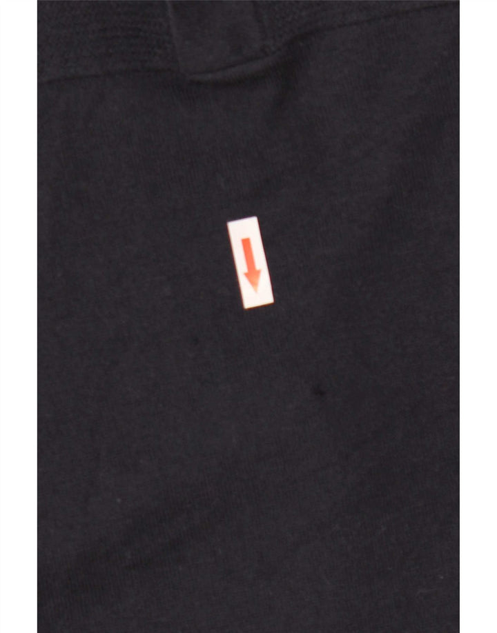 Ted Baker Maglione da uomo con collo a bottoni taglia 7 3XL Lana vergine blu navy