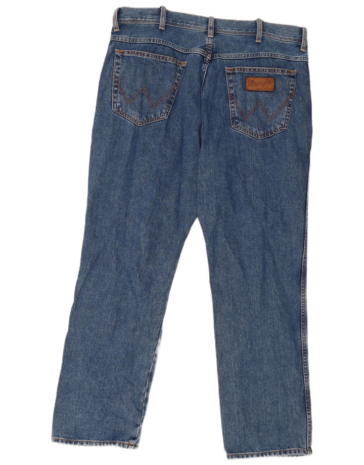 Jeans dritti da uomo Wrangler Texas W38 L30 cotone blu