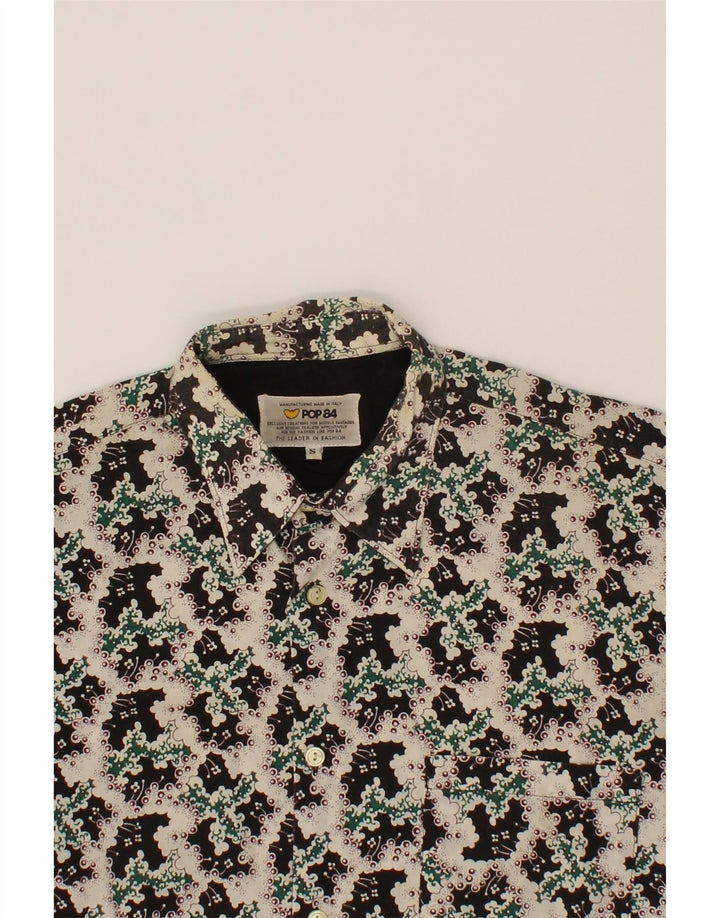 POP 84 Mens Abstract Pattern Shirt Small Multicoloured Cotton Vintage POP 84 and Second-Hand POP 84 from Messina Hembry 
