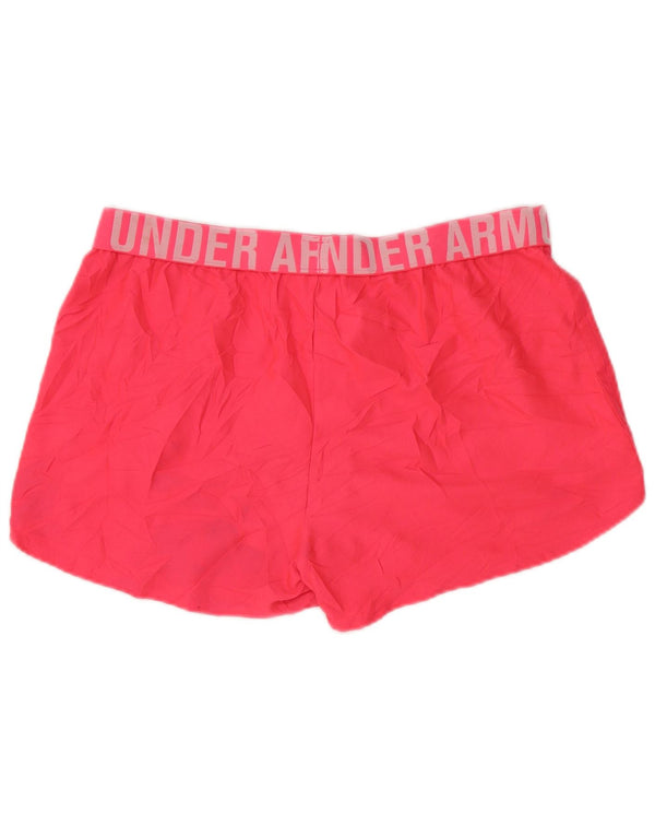 Pantaloncini sportivi Under Armour da donna Heat Gear Graphic UK 14 Large Rosa