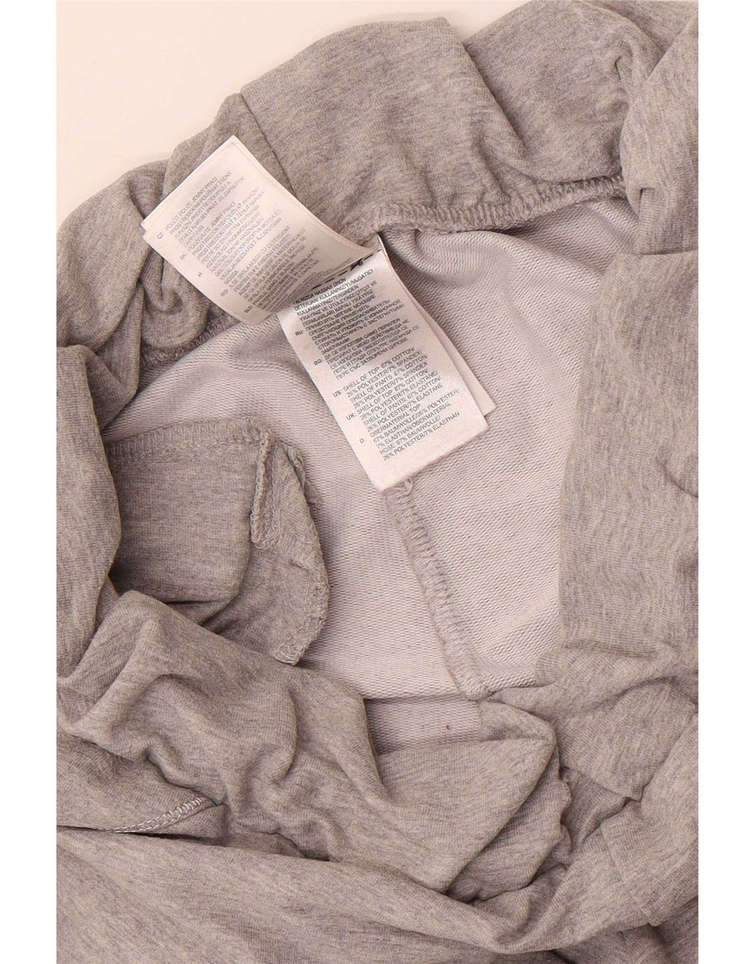 Pantaloni della tuta da donna Adidas UK 12 cotone grigio medio
