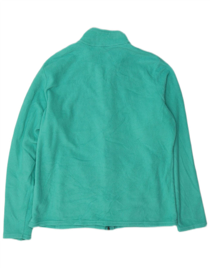 Giacca in pile da donna Marks & Spencer UK 16 Large Verde Poliestere