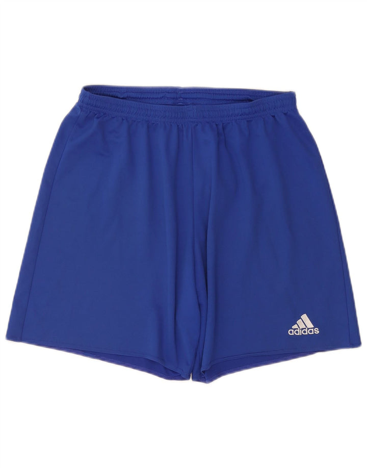 Pantaloncini sportivi Adidas Climalite da uomo grandi in poliestere blu