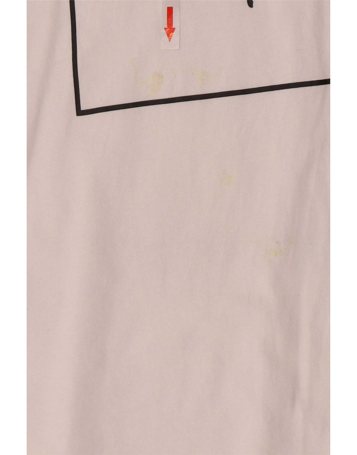 T-shirt grafica da uomo Puma Top XL in cotone bianco