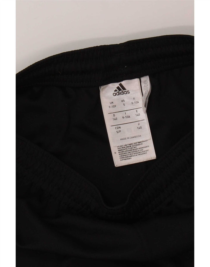 Pantaloncini sportivi Adidas Climalite da ragazzo 9-10 anni in poliestere nero